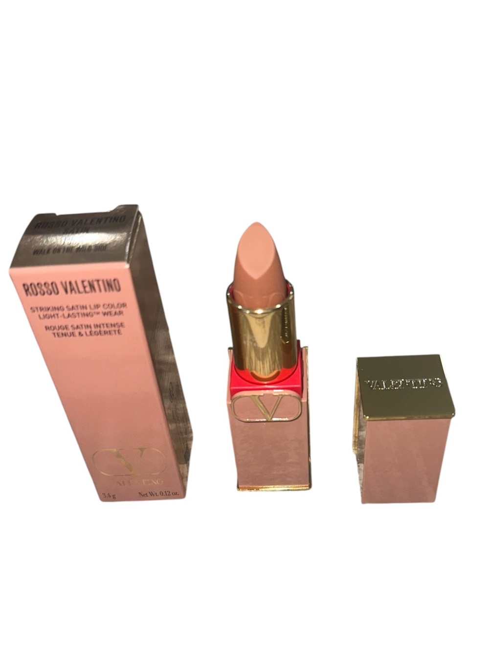 Valentino Rosso Valentino Satin Lipstick - Nude Pink- walk on the wild side.